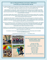 2026-2027 Respite Program Schedule