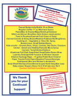 Pantry Items Needed - June 2026