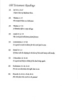 Old Testament Readings 2023